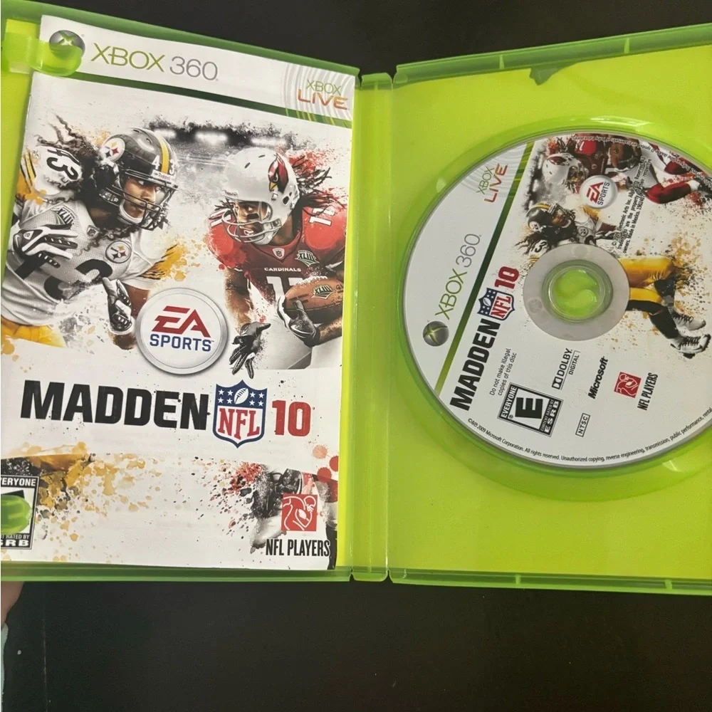 Microsoft Xbox 360 Madden NFL 10 Game -